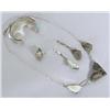 Image 6 : Zuni Silver Inlay Jewelry Set by Olivia Panteah