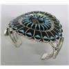 Image 1 : Zuni Silver Channel Inlay Bracelet by Benji Tzuni