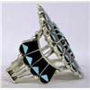Image 3 : Zuni Silver Channel Inlay Bracelet by Benji Tzuni
