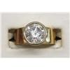 Image 2 : 14 Kt Gold Texas Star Crystal Ring Size 7 1/2