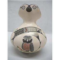 Mata Ortiz Owl Effigy Pot by Angela Corona