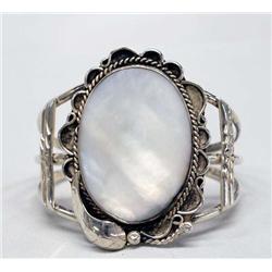 Navajo Sterling Silver MOP Bracelet