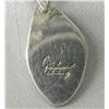Image 2 : Navajo Silver Turquoise Pendant By Martha Jackson