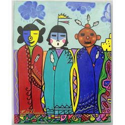 Original Acrylic Painting by Kills Thunder