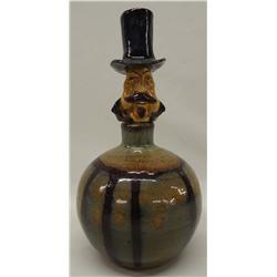 Figural Crock Decanter by Clarke