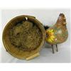 Image 3 : Hand Painted Pottery Chicken in a Basket