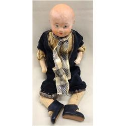 Antique Victorian Bisque Jointed Male Doll