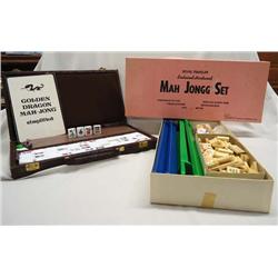 2 Vintage Mah Jongg Sets