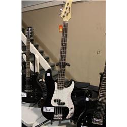 HAMER SLAMMER BLACK & PEARL BASE GUITAR WITH CASE