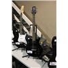 Image 1 : HAMER SLAMMER BLACK ELECTRIC GUITAR WITH CASE &