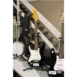 JAY TURSEN BLACK & WHITE ELECTRIC GUITAR WITH