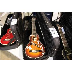 WASHBURN ROVER COWBOY TRAVEL GUITAR WITH CASE