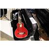 Image 1 : WASHBURN ROVER RED TRAVEL GUITAR WITH CASE