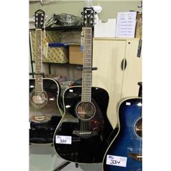 YAMAHA FG720S BLACK ACOUSTIC GUITAR & STAND