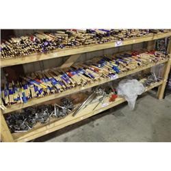 SHELF FULL OF DRUM STICKS