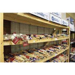 SHELF FULL OF DRUM STICKS