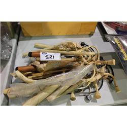 ASSORTED WOOD STICKS