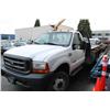 Image 3 : 1999 WHITE FORD F-450 XL SD FLATDECK