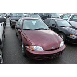 2002 RED CHEVROLET CAVALIER 4DR SEDAN