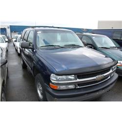 2001 BLUE CHEVROLET TAHOE LS 4DR SUV