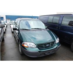 1999 GREEN FORD WINDSTAR LX PASSENGER VAN