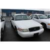 Image 1 : 2003 WHITE FORD CROWN VICTORIA POLICE SERIES 4DR