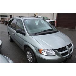 2003 GREEN DODGE GRAND CARAVAN SPORT PASSENGER VAN