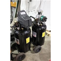 2 BLACK 25 GALLON AIR COMPRESSOR