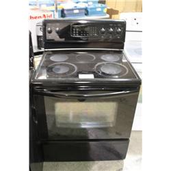 FRIGIDAIRE BLACK GLASS TOP STOVE