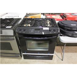 BLACK FRIGIDAIRE NATURAL GAS OVEN