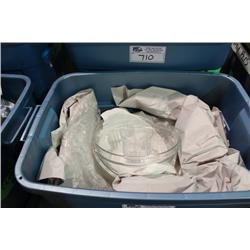 BIN OF DISHWARE