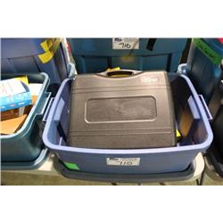 BIN OF PORTABLE STOVES & BUTANE