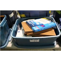 BIN OF OFFICE SUPPLIES