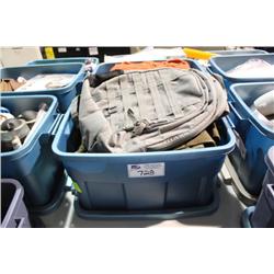 BIN OF BAGS & BACKPACKS