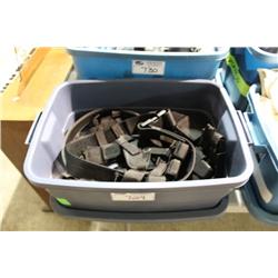 BIN OF POLICE BELTS