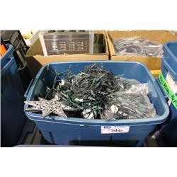 BIN OF CHRISTMAS LIGHTS