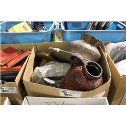 BOX OF VASES