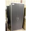 Image 1 : 3 BLACK 2 DOOR STORAGE CABINETS