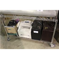 LOT OF BRIEF CASES & OFFICE SUPPLIES