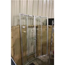 2 GLASS SHOWER DOORS