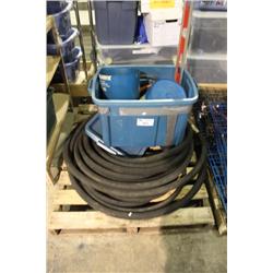 PALLET OF HOSE & MOTORS