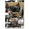 Image 1 : CRAFTSMAN BENCH GRINDER & BOX OF TOOLS