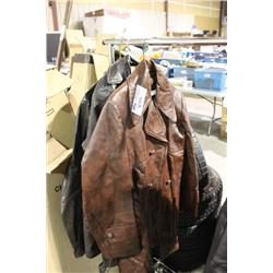 LOT OF LEATHER JACKETS