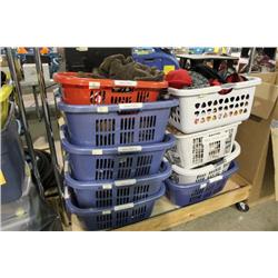 CLOTHING RACK & CONTENTS