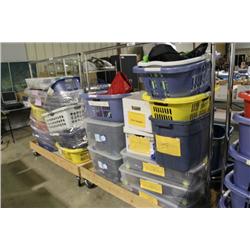 CLOTHING RACK & CONTENTS