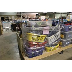 CLOTHING RACK & CONTENTS