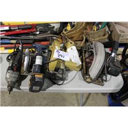 DRILL & 3 SAWS