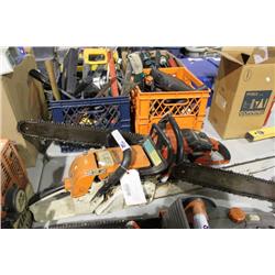 2 GAS CHAINSAWS