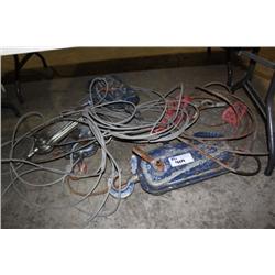 LARGE LOT OF CABLE & COME-A-LONGS