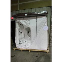 45 S/S JET HOT TUB SNOW WHITE / MAHOGANY / RUST